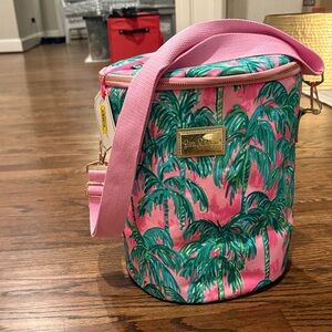Lilly Pulitzer Tropical Pink and Green Travel Cooler